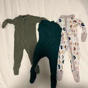 Little Sleepies , one new born size, 2 0-3 months size